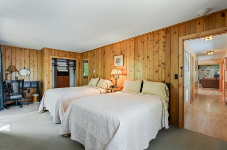A bedroom at Birchview with two beds