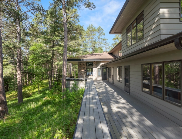 The back porch of Pineview cottage