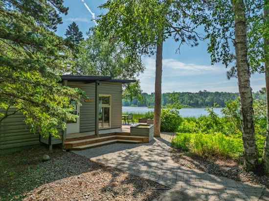 Garden cottage view overlooking Petite Lake